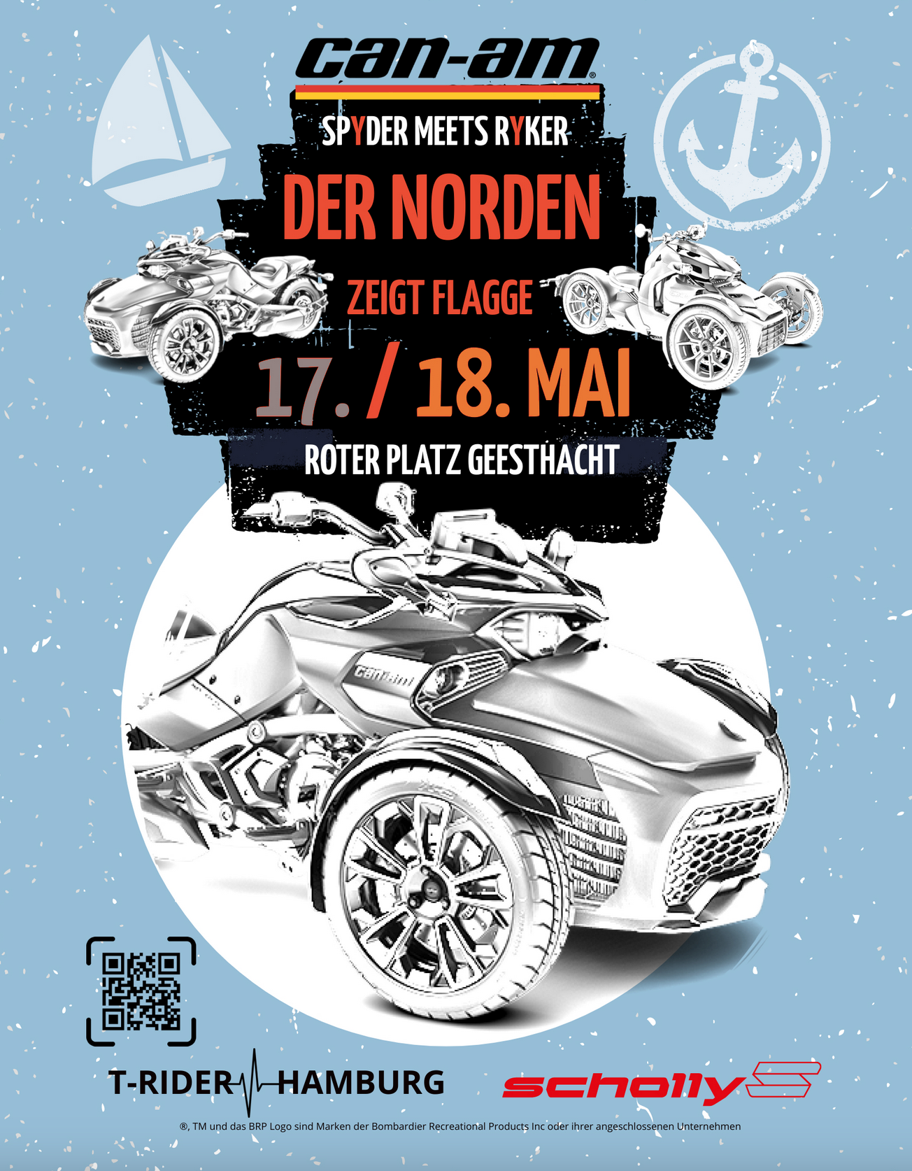save the date plakat fuer den harmspoint in lassroenne